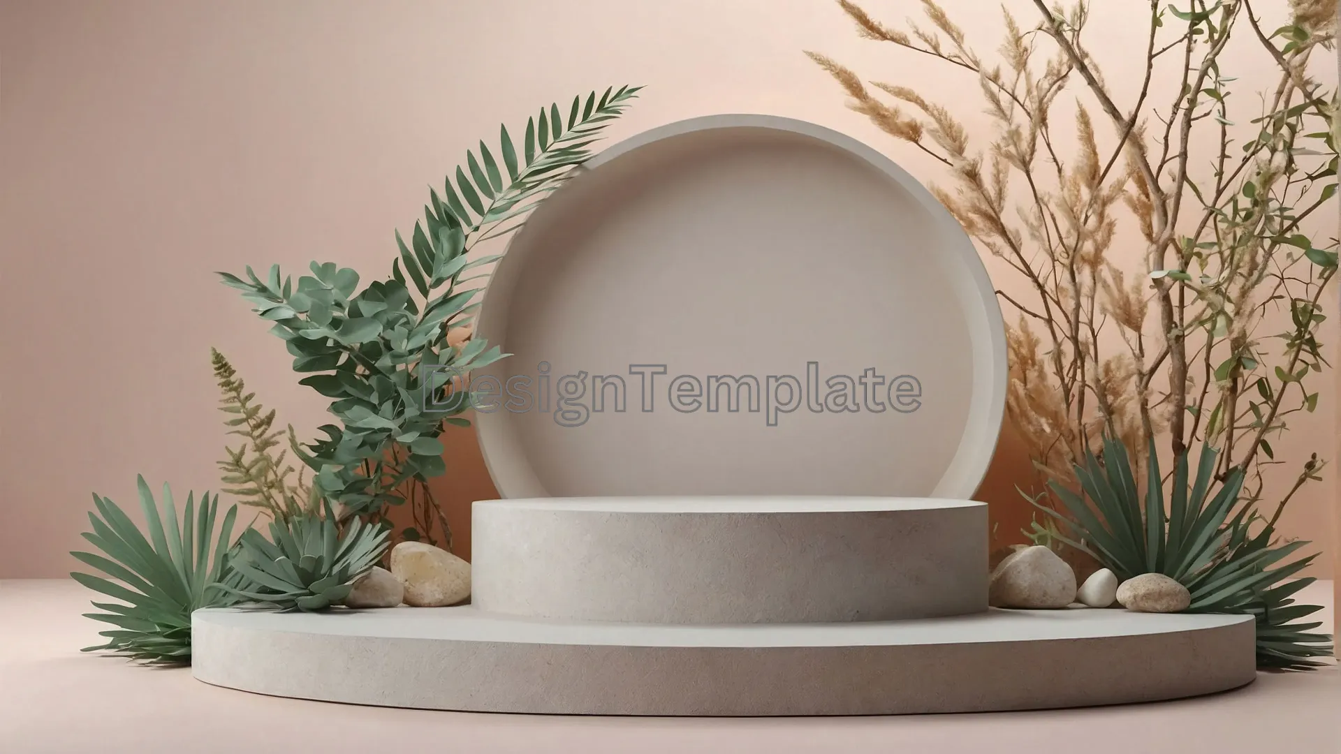 Detailed Plant Frame Texture Background Photo